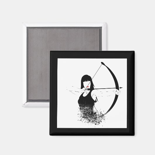 Weibliche Archer Magnet (Vorderseite/Rückseite)