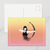 Weibliche Archer Postkarte (Vorne/Hinten)