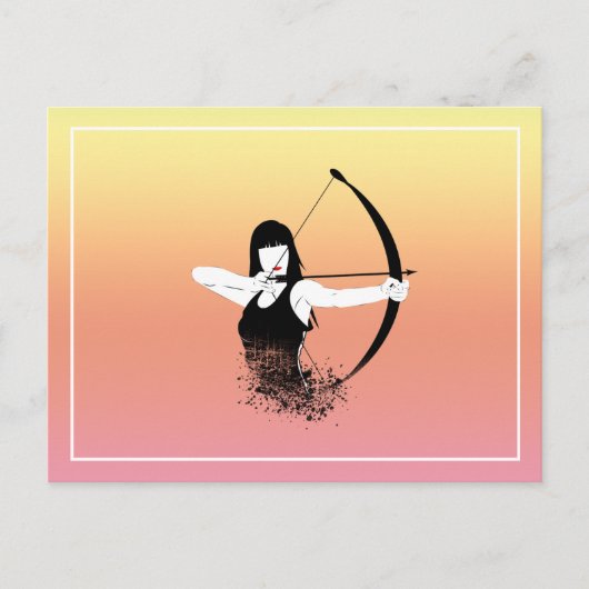 Weibliche Archer Postkarte (Vorderseite)