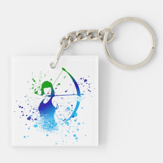 Weibliche Archer Schlüsselanhänger (Rückseite)