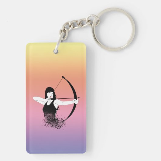 Weibliche Archer Schlüsselanhänger (Rückseite)