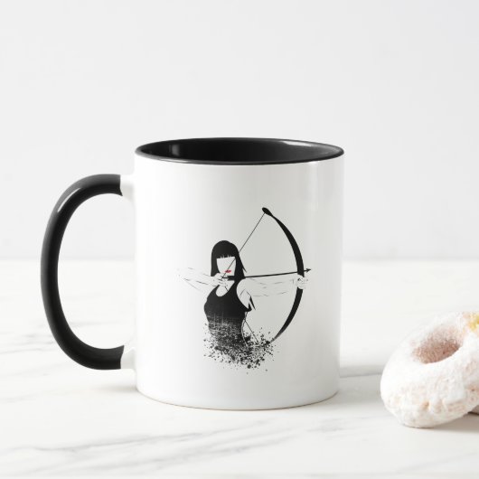 Weibliche Archer Tasse (Mit Donut)