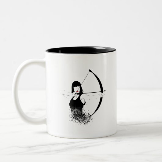 Weibliche Archer Zweifarbige Tasse (Links)