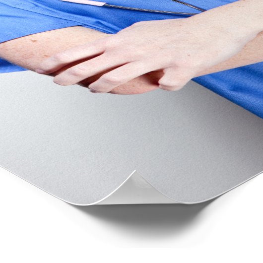 Weibliche Ärztin 2 Poster (Ecke)