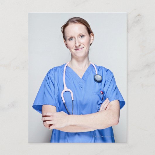 Weibliche Ärztin 2 Postkarte (Vorderseite)