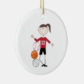 Weibliche Athlete Keramik Ornament (Rechts)