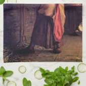 Weibliche Backwaren, Jean-Francois Millet Geschirrtuch (Gefaltet)