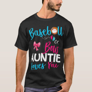 weibliche Baseball-Genderoffenlegung TeamBaseball T-Shirt