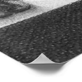 Weibliche Beine, Rose und Stift zeichnend Kunst Poster (Ecke)