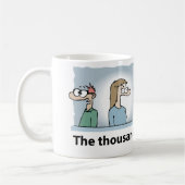 Weibliche Besprechungszombie Kaffeetasse (Links)