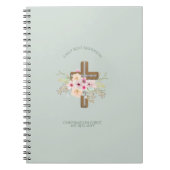 Weibliche Bestätigung Geschenk Blumenkreuz Persona Notizblock (Vorderseite)