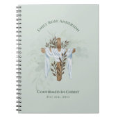 Weibliche Bestätigung Geschenk Blumenkreuz Persona Notizblock (Vorderseite)