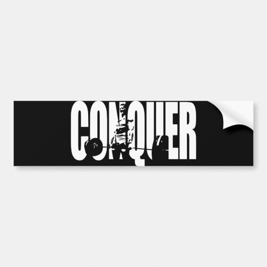 Weibliche Beweggründe - CONQUER Autoaufkleber (Vorne)