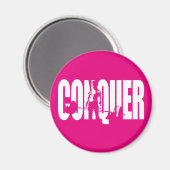 Weibliche Beweggründe - CONQUER Magnet (Vorderseite/Rückseite)