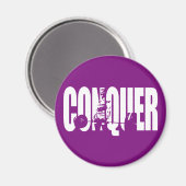 Weibliche Beweggründe - CONQUER Magnet (Vorderseite/Rückseite)