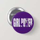 Weibliche Beweggründe - Power von Mädchen Button (Vorne & Hinten)