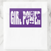 Weibliche Beweggründe - Power von Mädchen Rechteckiger Aufkleber (Tasche)