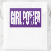 Weibliche Beweggründe - Power von Mädchen Rechteckiger Aufkleber (Tasche)