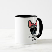 Weibliche Blauer Tan Bulldog Frenchie Dog Tasse (VorderseiteRechts)
