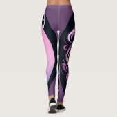 "Weibliche Blüh" Frauenfreundlichkeit Leggings (Rückseite)