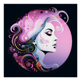 "Weibliche Blüh" Frauenfreundlichkeit Poster