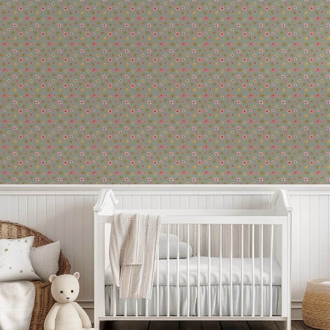 Weibliche Blume Blumenstrauß Kinderzimmer Schlafzi Tapete (Von Creator hochgeladen)