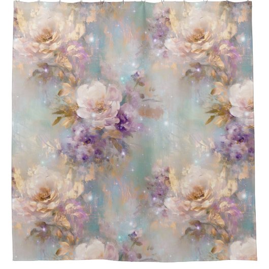 Weibliche Blume Duschvorhang (Vorderseite)