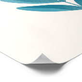 Weibliche Blume und Schmetterlinge Poster (Ecke)