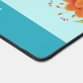 Weibliche Blumentheke Mat Personalisiert Schreibtischunterlage (Ecke)