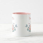 Weibliche Blüte Mutter der Braut Aquarell Tasse (Zentrum)