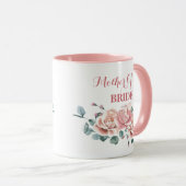 Weibliche Blüte Mutter der Braut Aquarell Tasse (VorderseiteRechts)
