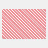 Weibliche Blüten Rosa und Weiße Wasserfarbe Blüten Geschenkpapier Set (Vorderseite 3)