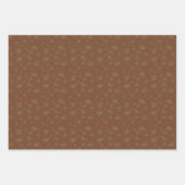 Weibliche Blüten und Streifen Geschenkpapier Set (Vorderseite 3)