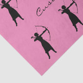 Weibliche Bogenschütze-Silhouette Thunder_Cove Seidenpapier (Ausschnitt)