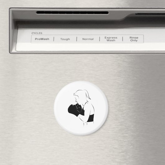 Weibliche Boxer Magnet (In Situ (Geschirrspüler))