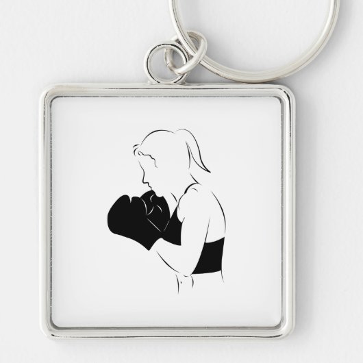 Weibliche Boxer Schlüsselanhänger (Vorne)