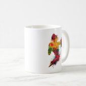 weibliche Boxerin Kaffeetasse (VorderseiteRechts)