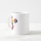 weibliche Boxerin Kaffeetasse (Vorderseite Links)