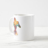 weibliche Boxerin Kaffeetasse (Vorderseite Links)
