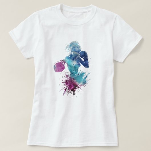 weibliche Boxerin T-Shirt (Design vorne)