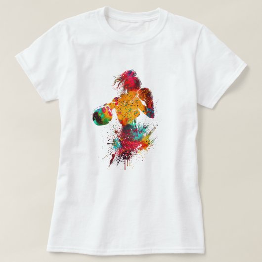 weibliche Boxerin T-Shirt (Design vorne)