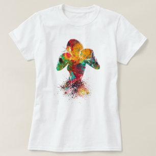 weibliche Boxerin T-Shirt