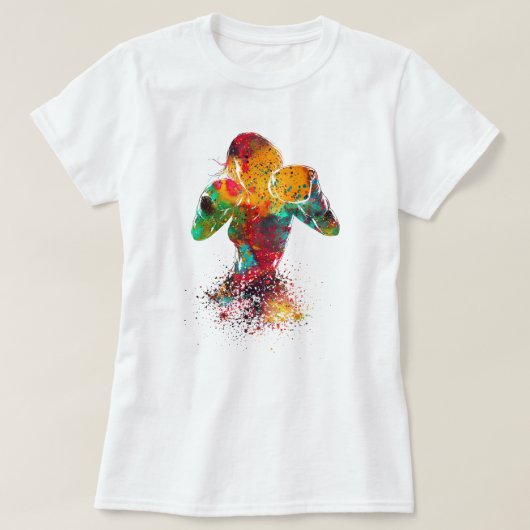 weibliche Boxerin T-Shirt (Design vorne)