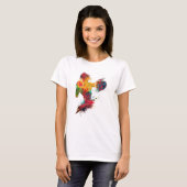 weibliche Boxerin T-Shirt (Vorne ganz)