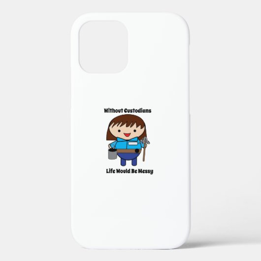 Weibliche Custodian Janitor Funny Personalize Case-Mate iPhone Hülle (Rückseite)