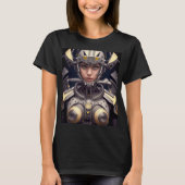 Weibliche Cyborg Warrior T-Shirt (Vorderseite)
