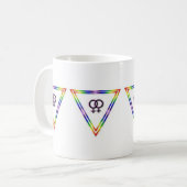 weibliche Dreieck-Tasse Kaffeetasse (Vorderseite Links)