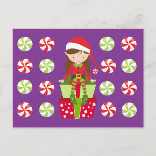 Weibliche Elf mit Kanadiern Postkarte