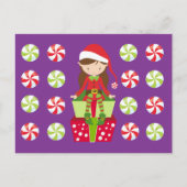 Weibliche Elf mit Kanadiern Postkarte (Vorderseite)