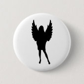 weibliche Engelsformikone Button (Vorderseite)